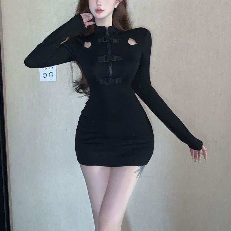 Women X Bags - Aura Sexy Hollow Out Mini Dress