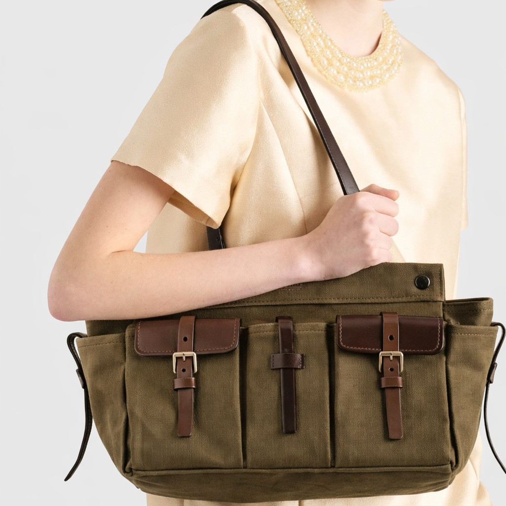 Shopper Tote Canvas - Canvas Handbag for Women Shoulder Bag
