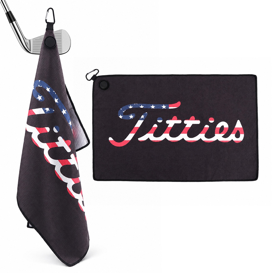 Women X Bags - American Flag Magnetic Golf Towel 23.6'L