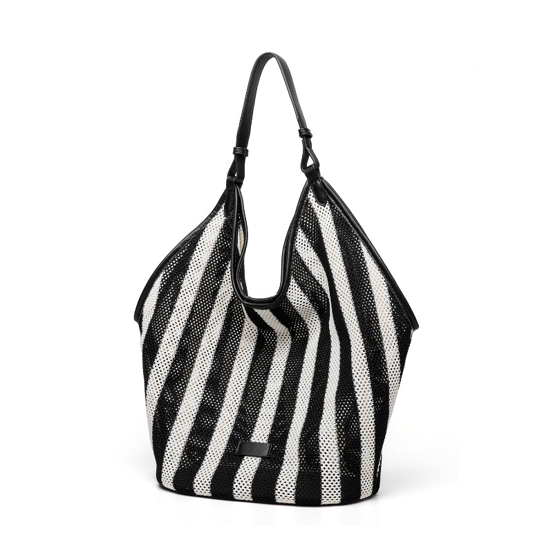 Striped Woven Large Capacity T - Shopper Tote Canvas review and price
