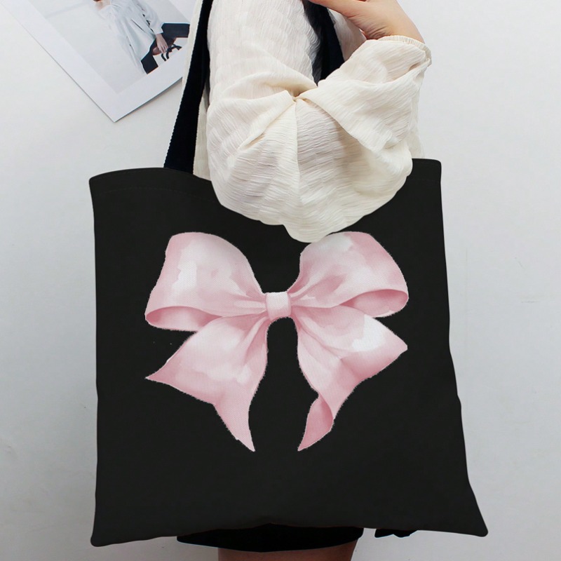 ROMWE Kawaii Bow Pattern Canva - Women'S Work Bags Tote review and price