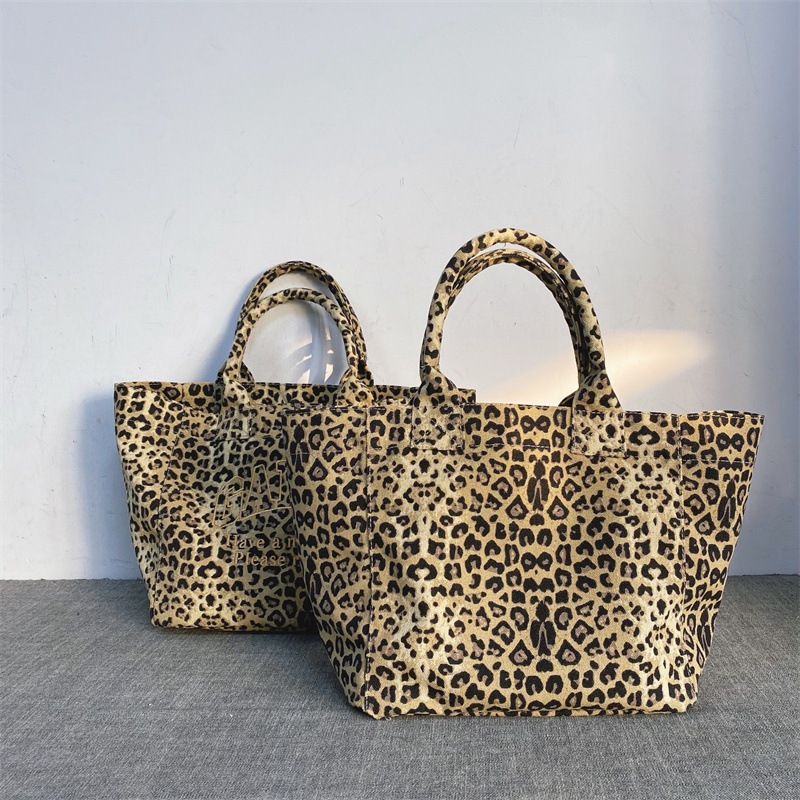 Unisex Leopard Print Embroider - Shopper Tote Canvas review and price