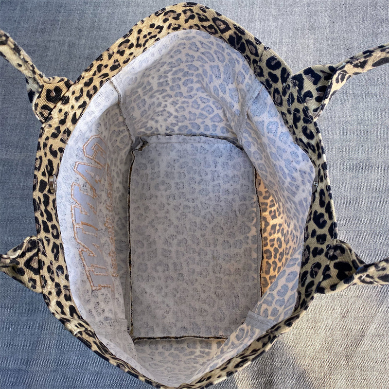 Unisex Leopard Print Embroider - Shopper Tote Canvas review and price