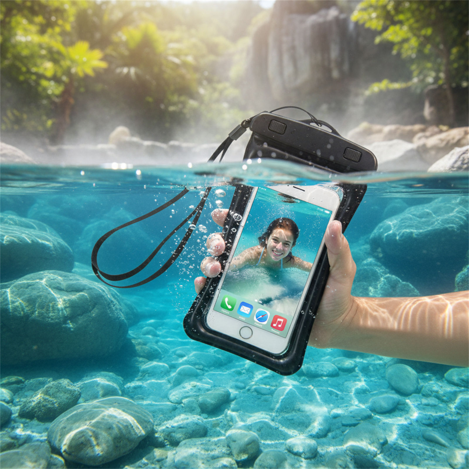 Blue Black Waterproof Phone Ba - Women Bags Waterproof review and price