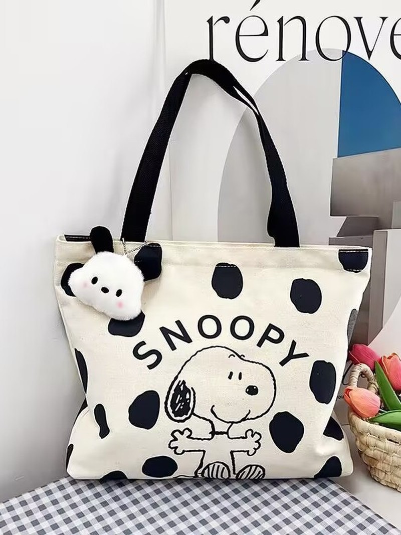 Cartoon Snoopy Canvas Shoulder - Shopper Tote Canvas review and price