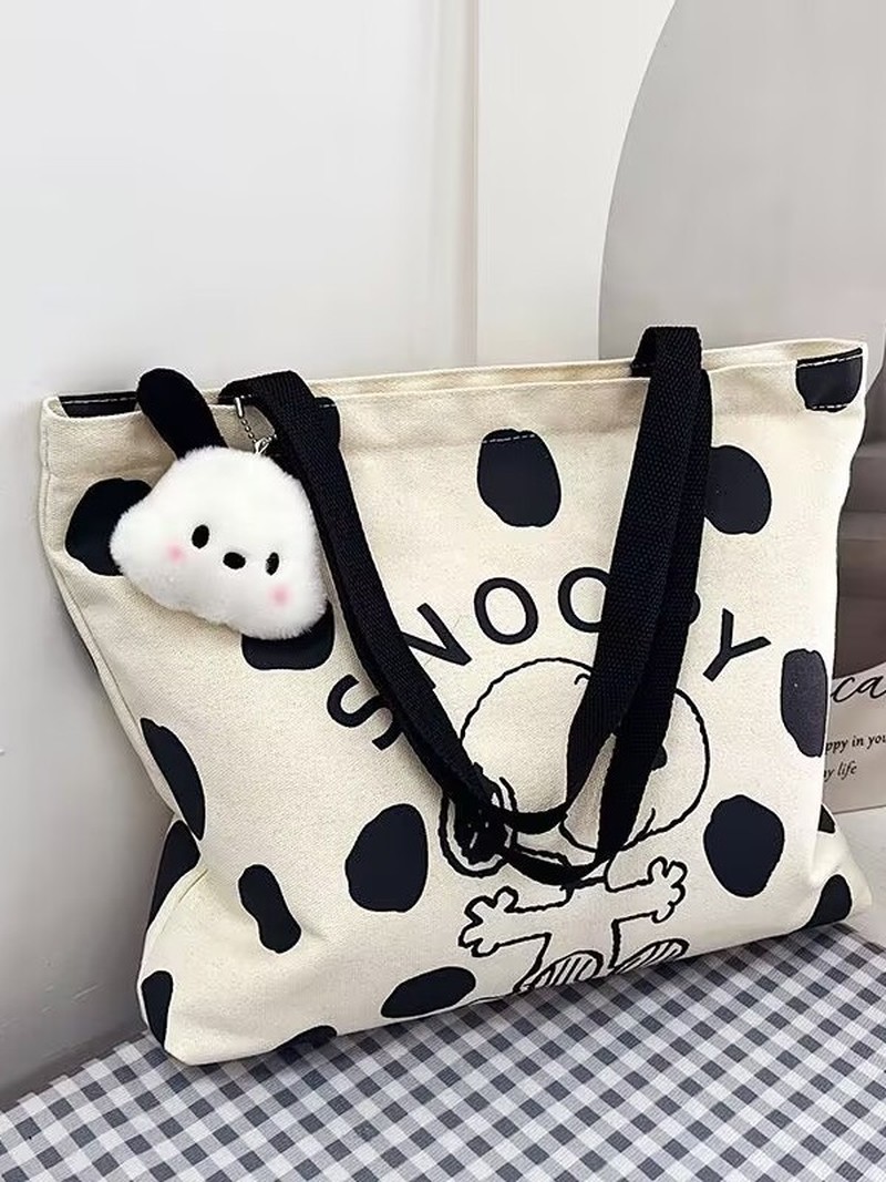 Cartoon Snoopy Canvas Shoulder - Shopper Tote Canvas review and price
