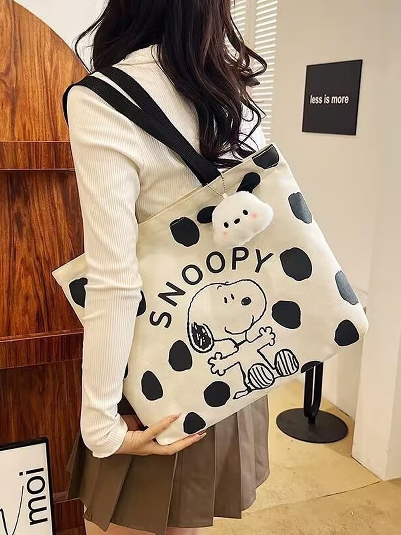 Cartoon Snoopy Canvas Shoulder - Shopper Tote Canvas review and price