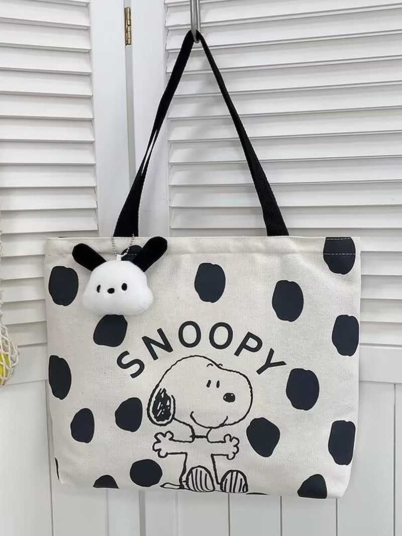 Cartoon Snoopy Canvas Shoulder - Shopper Tote Canvas review and price