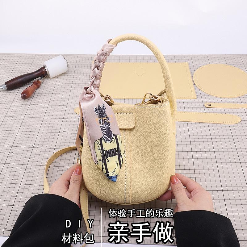DIY Knitted Bag - PU Leather S - Women Bags Handmade review and price
