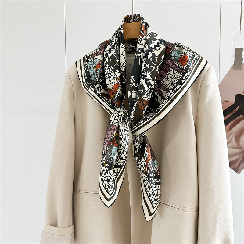 14mm Silk Scarf Luxury Square  - Women Bags Handmade review and price