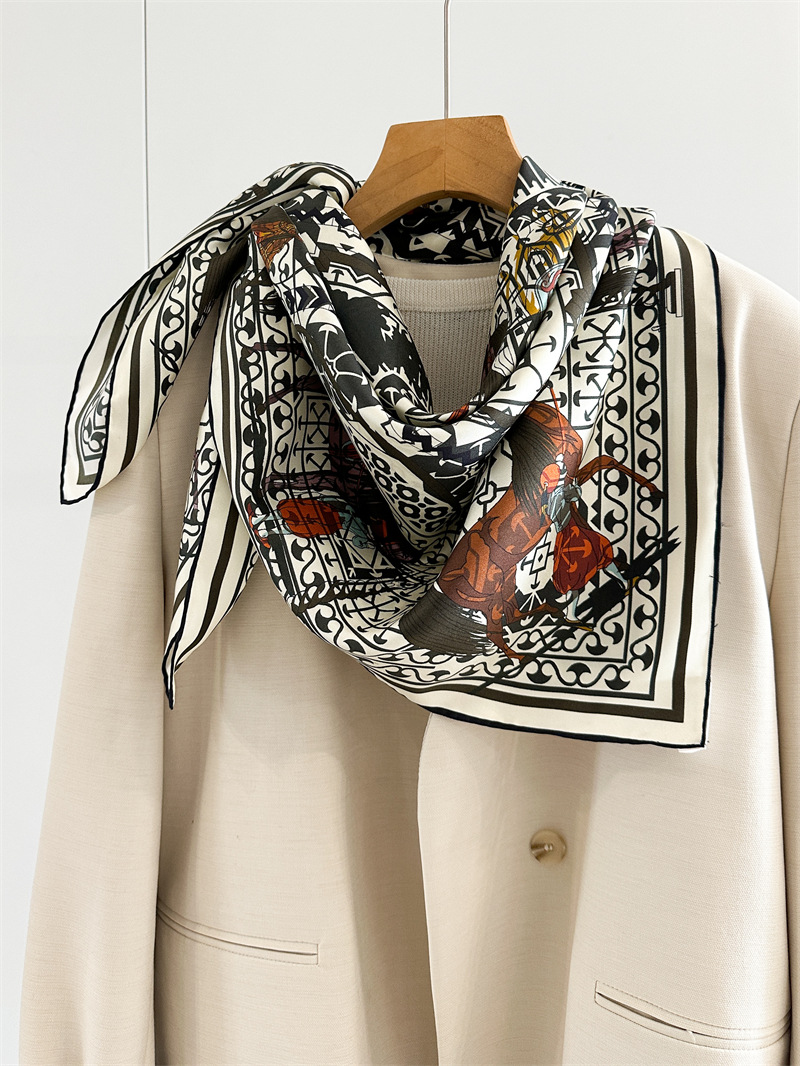 14mm Silk Scarf Luxury Square  - Women Bags Handmade review and price