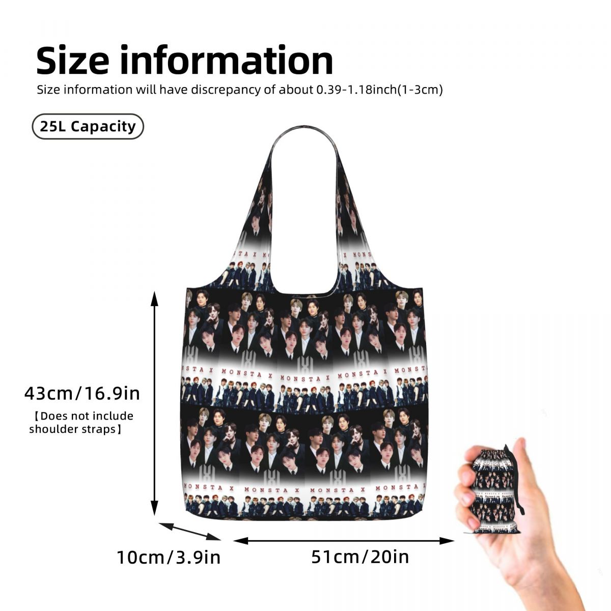 Monsta X Kpop Shopping Tote Ba - Women X Bags review and price