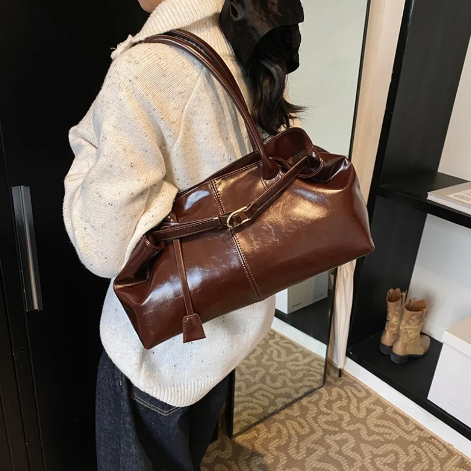 Winter Oil PU Leather Hobo Han - Women'S Work Bags Tote review and price