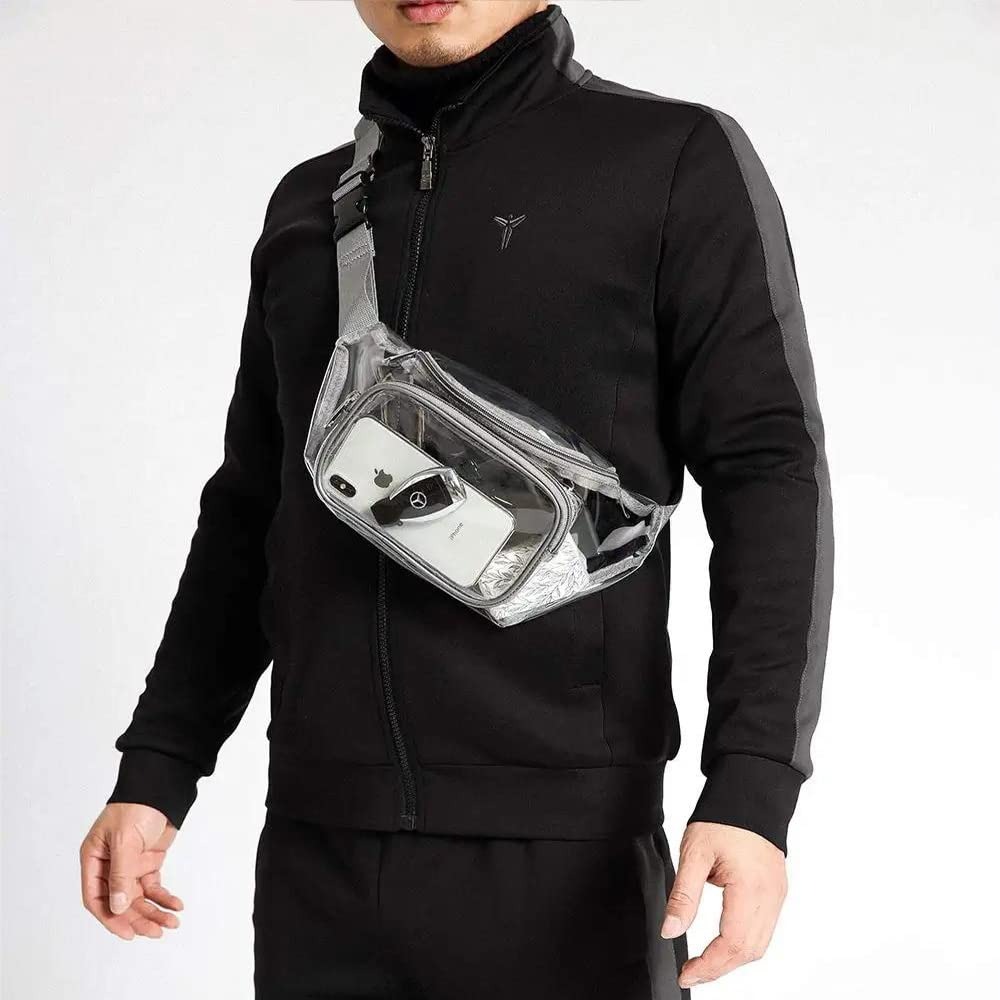 Clear Fanny Pack Transparent P - Women Bags Waterproof review and price