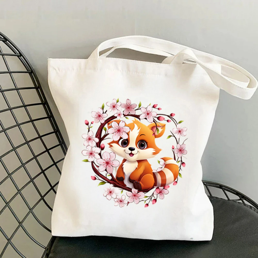 1pc Koala Cherry Blossom Print - Shopper Tote Canvas review and price