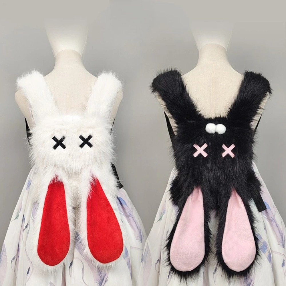 Y2K Punk Plush Bunny Backpack  - Women X Bags review and price