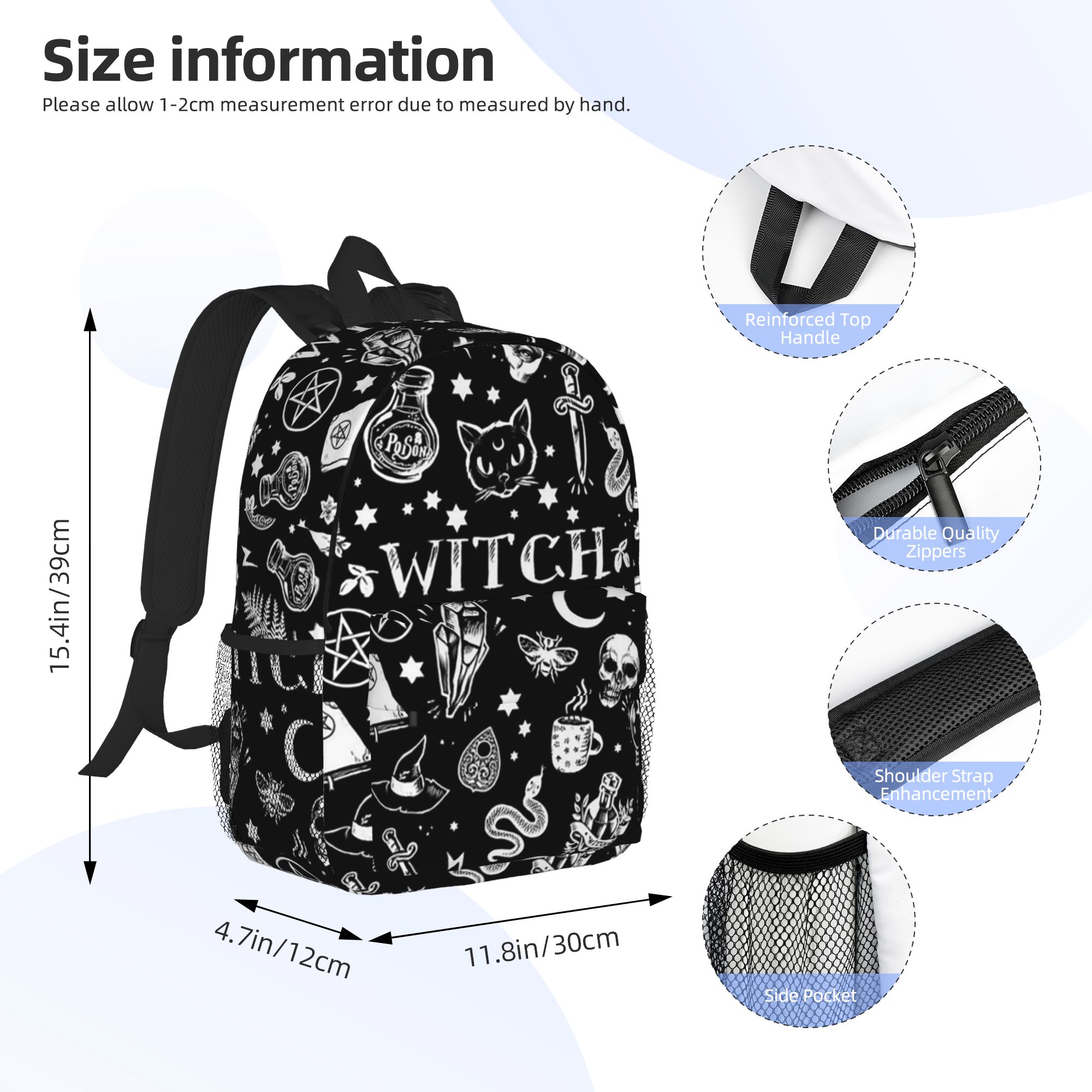 Skull Cat Moon Gothic Design B - Women Bags Designer Sale review and price