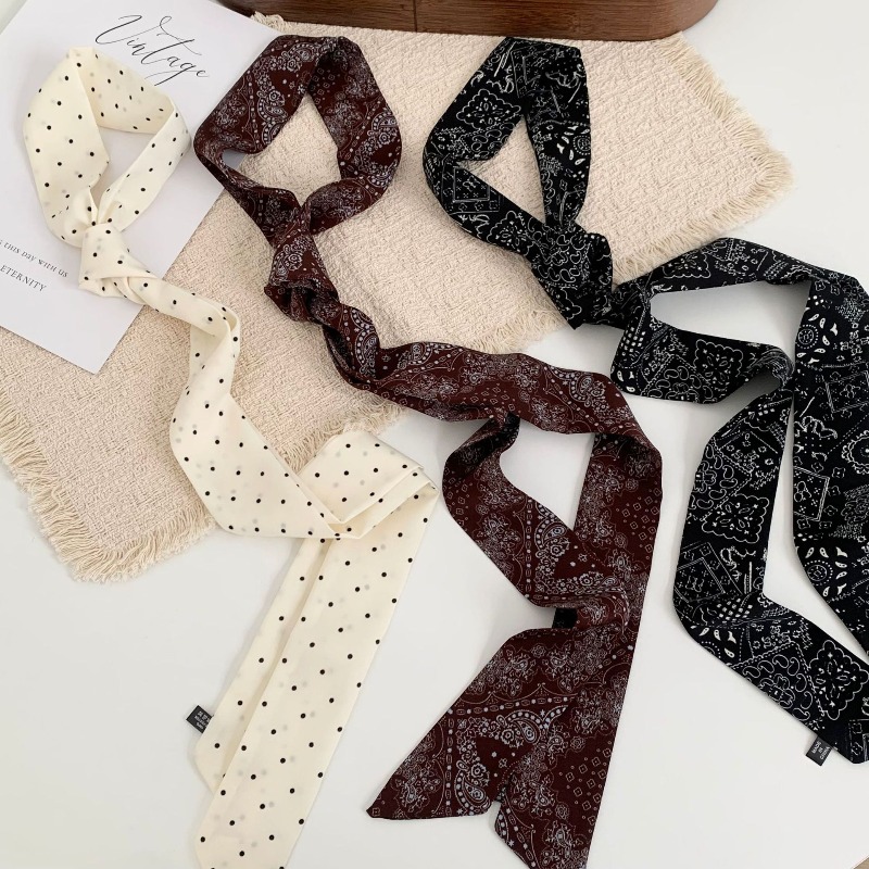 Long Polka Dot Skinny Scarf fo - Women'S Retro Bags review and price